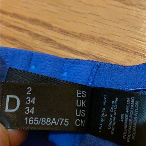 La perla padded push up bra 34D Blue - Picture 7 of 8